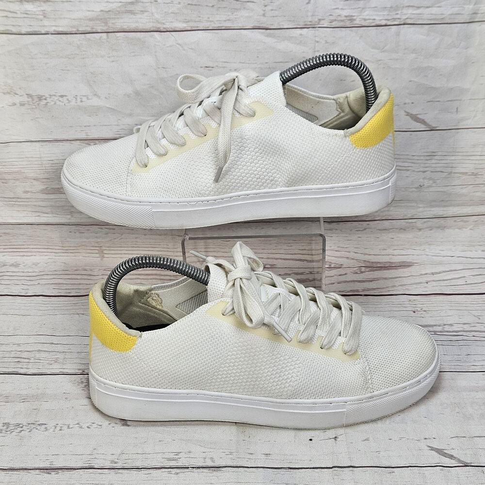 Greats The Royale Knit 2.0 Casual Sneakers Women's US 7.5 White/yellow